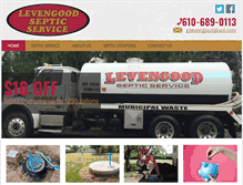 Tablet Screenshot of levengoodsepticservice.com